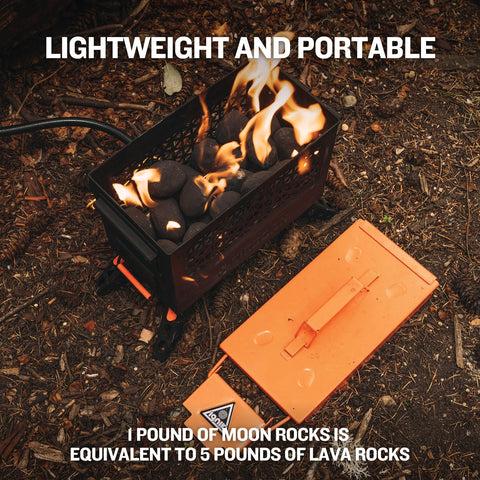 Ignik Moon Rocks lightweight 1lb stones for easy transport.