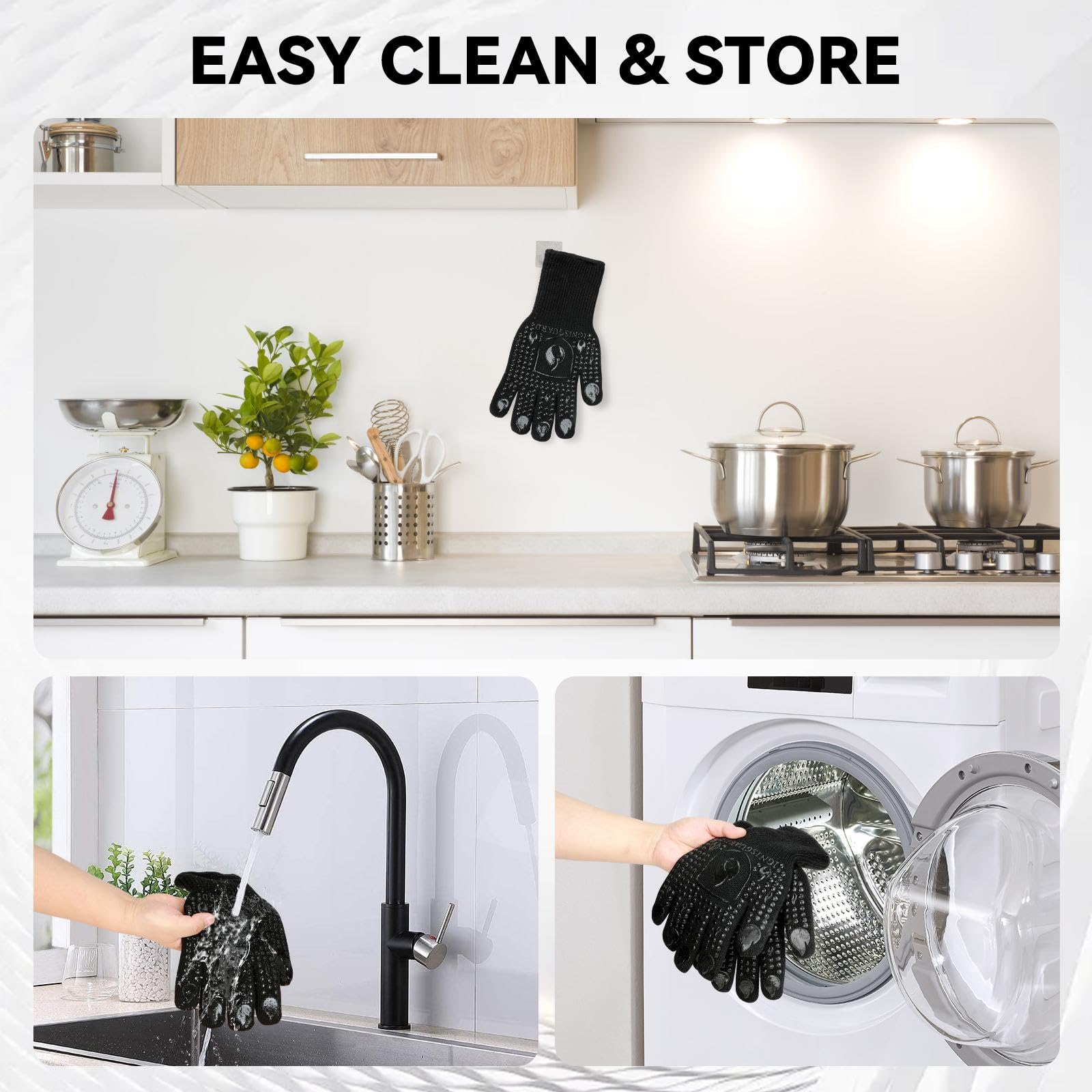IGNISGUARD gloves ideal for grill, oven, and campfire use.
