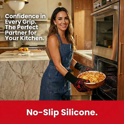 IGNISGUARD multi-purpose gloves for grill, oven, and camping use.