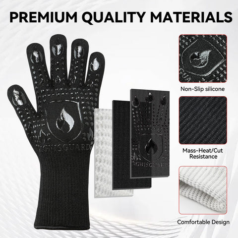 IGNISGUARD triple-layer construction highlights reinforced heat protection with breathable comfort.