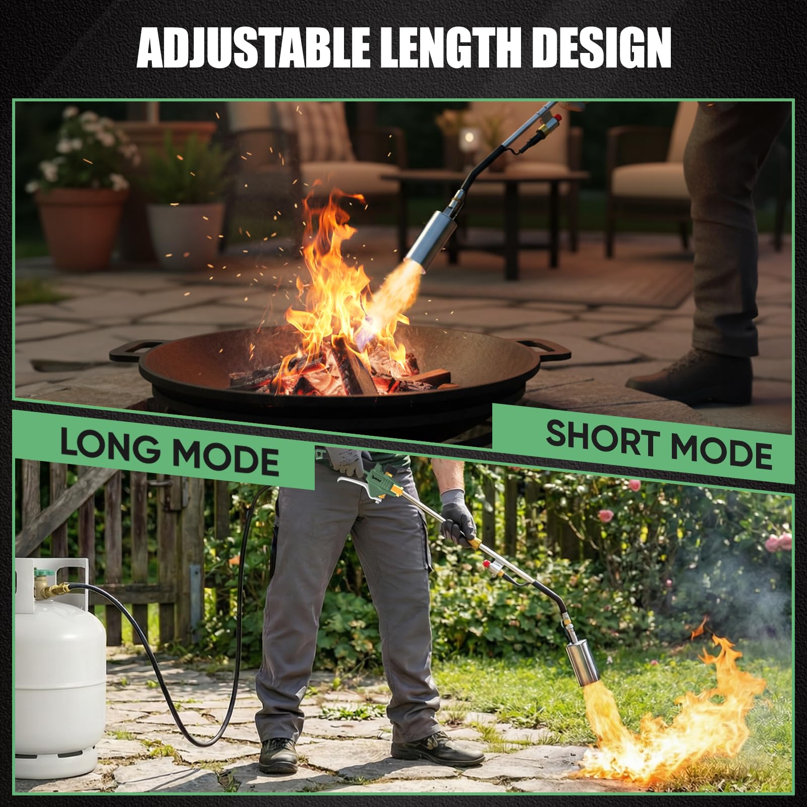 IgnitChef 12.5ft hose provides long reach for hard-to-reach areas