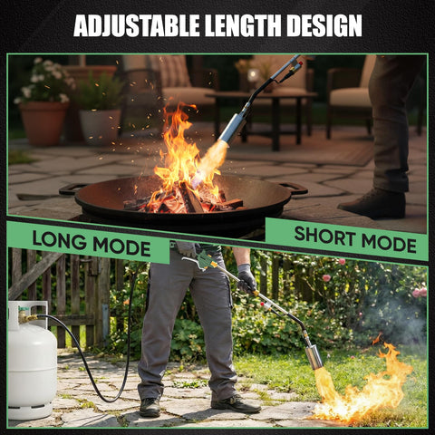 IgnitChef 12.5ft hose provides long reach for hard-to-reach areas