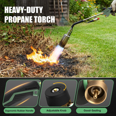 IgnitChef torch with CGA600 connector enables flexible fueling options for different tanks
