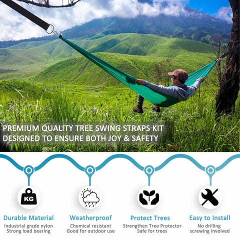 Igolfluck heavy-duty carabiners ensure secure swing connections