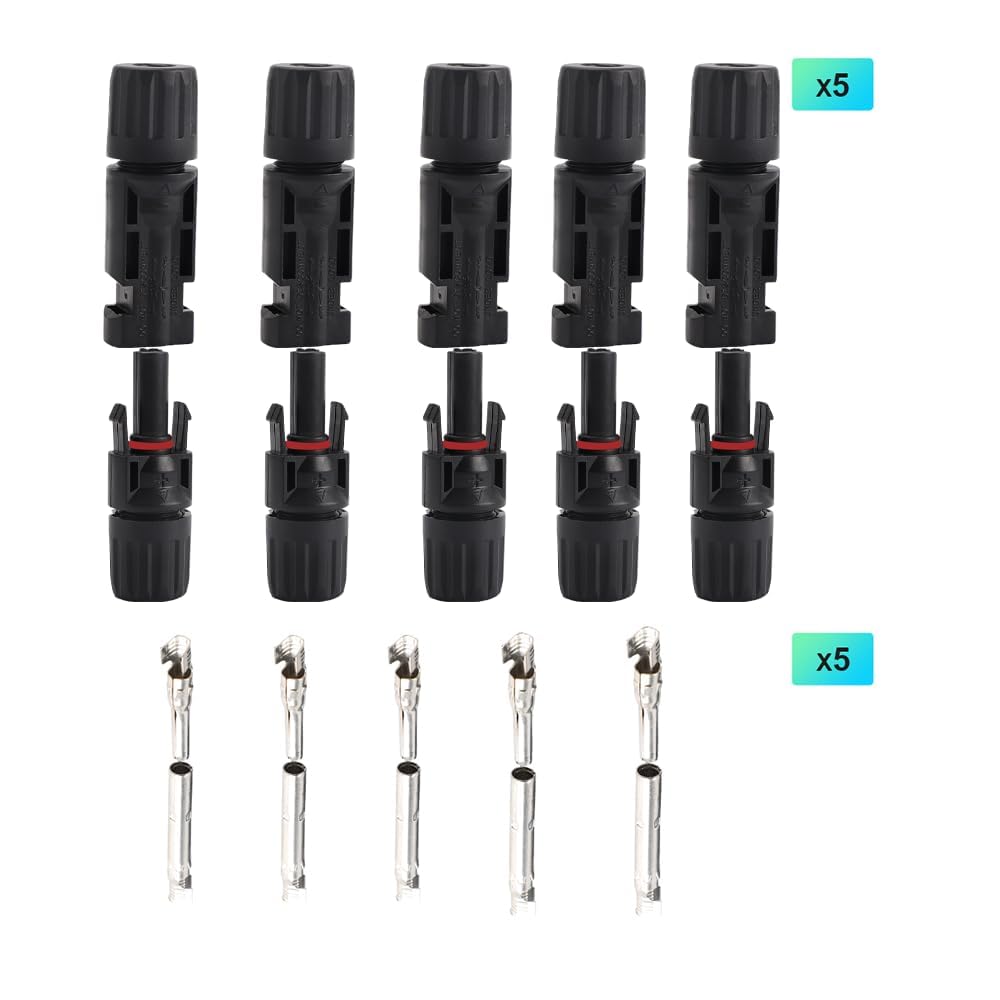 IGOE ip67 solar connector showing male and female lock for secure connection
