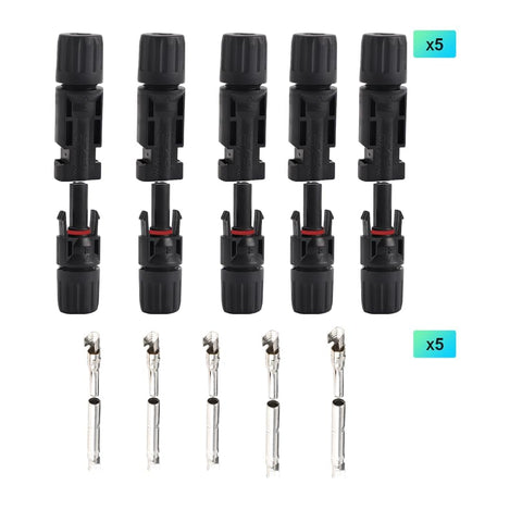 IGOE ip67 solar connector showing male and female lock for secure connection