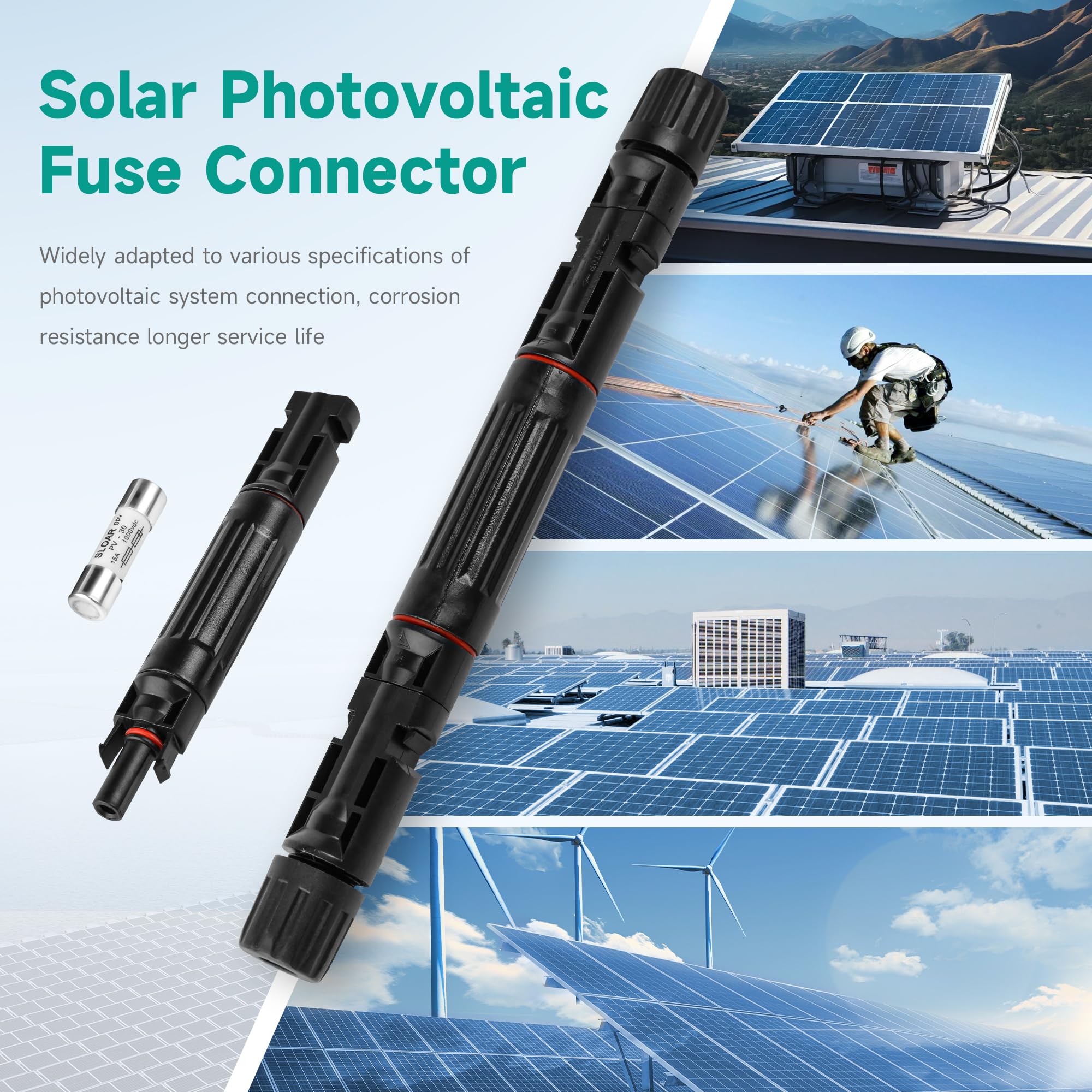 IGOYE solar fuse pack of 2 offers flexible installation options