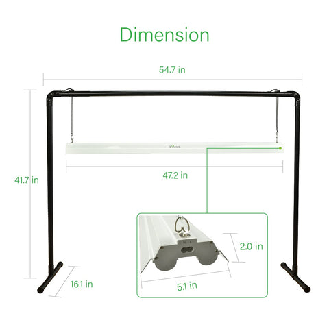 igrowtek full-spectrum LED panel with wide reflector for balanced indoor lighting.