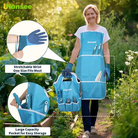 iHansee hand rake shows ergonomic grip for easy grooming and weeding