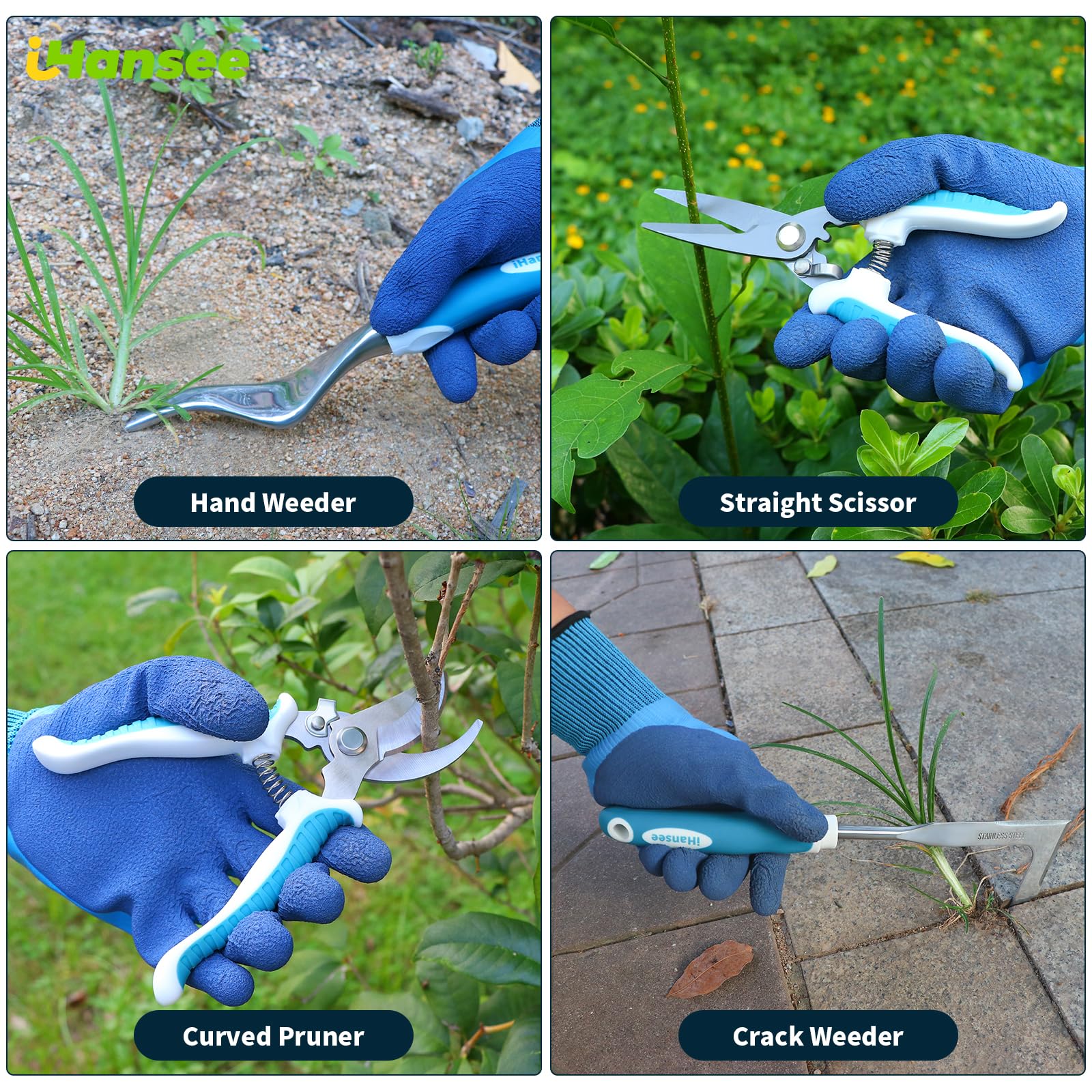 iHansee transplanter with measurement marks for accurate planting depth
