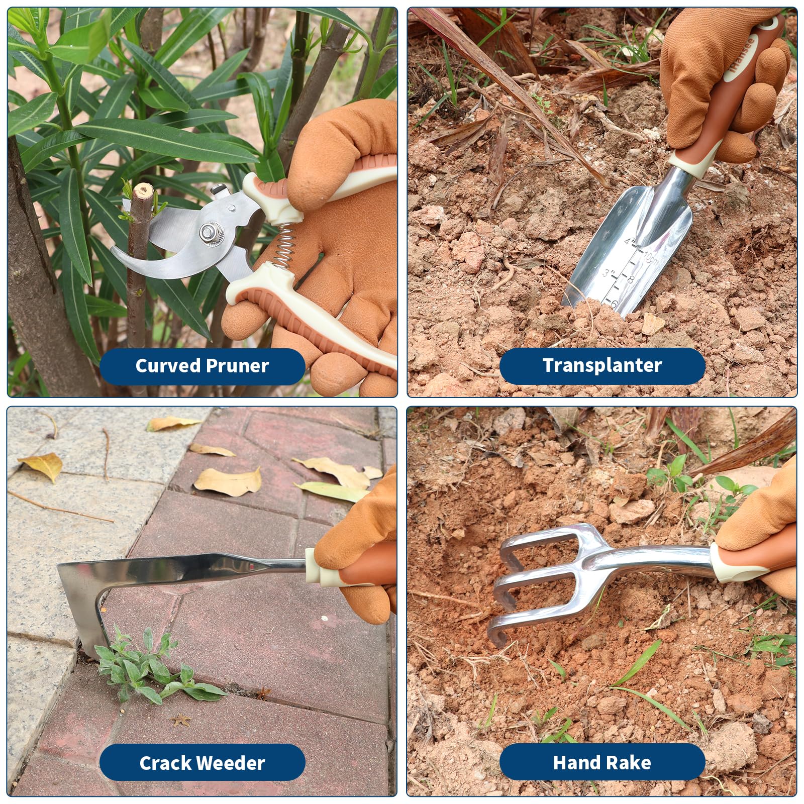iHansee gardening gloves provide grip and hand protection during tasks