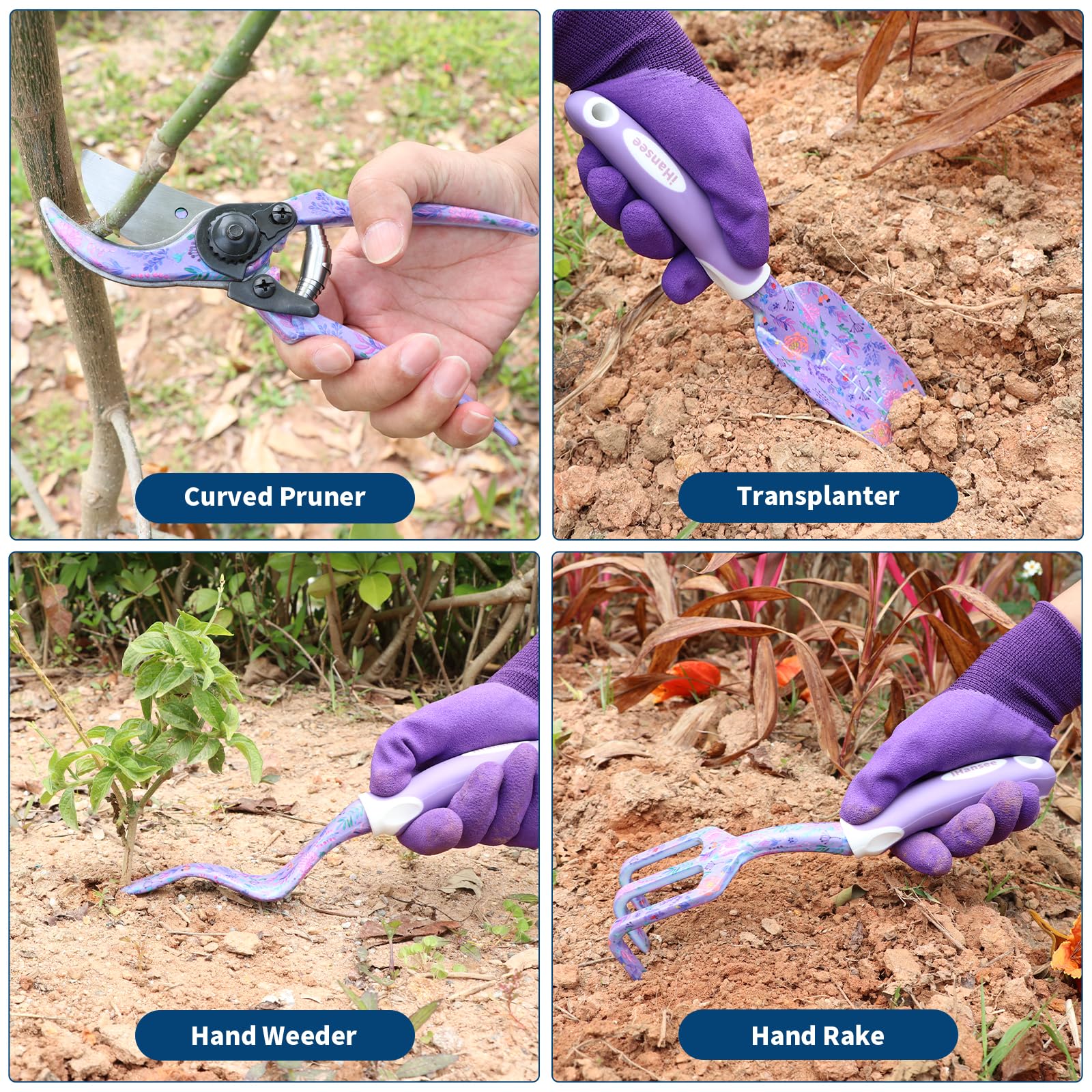 iHansee trowel with measurement for precise planting