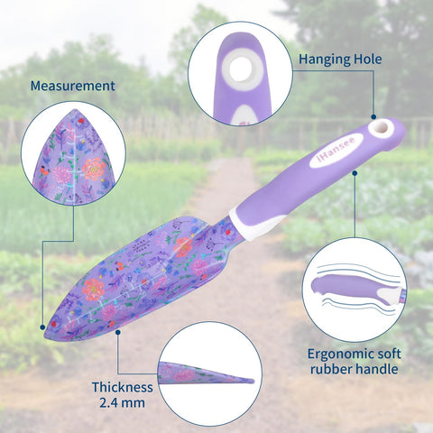 iHansee weeder tool designed for comfortable use in soil
