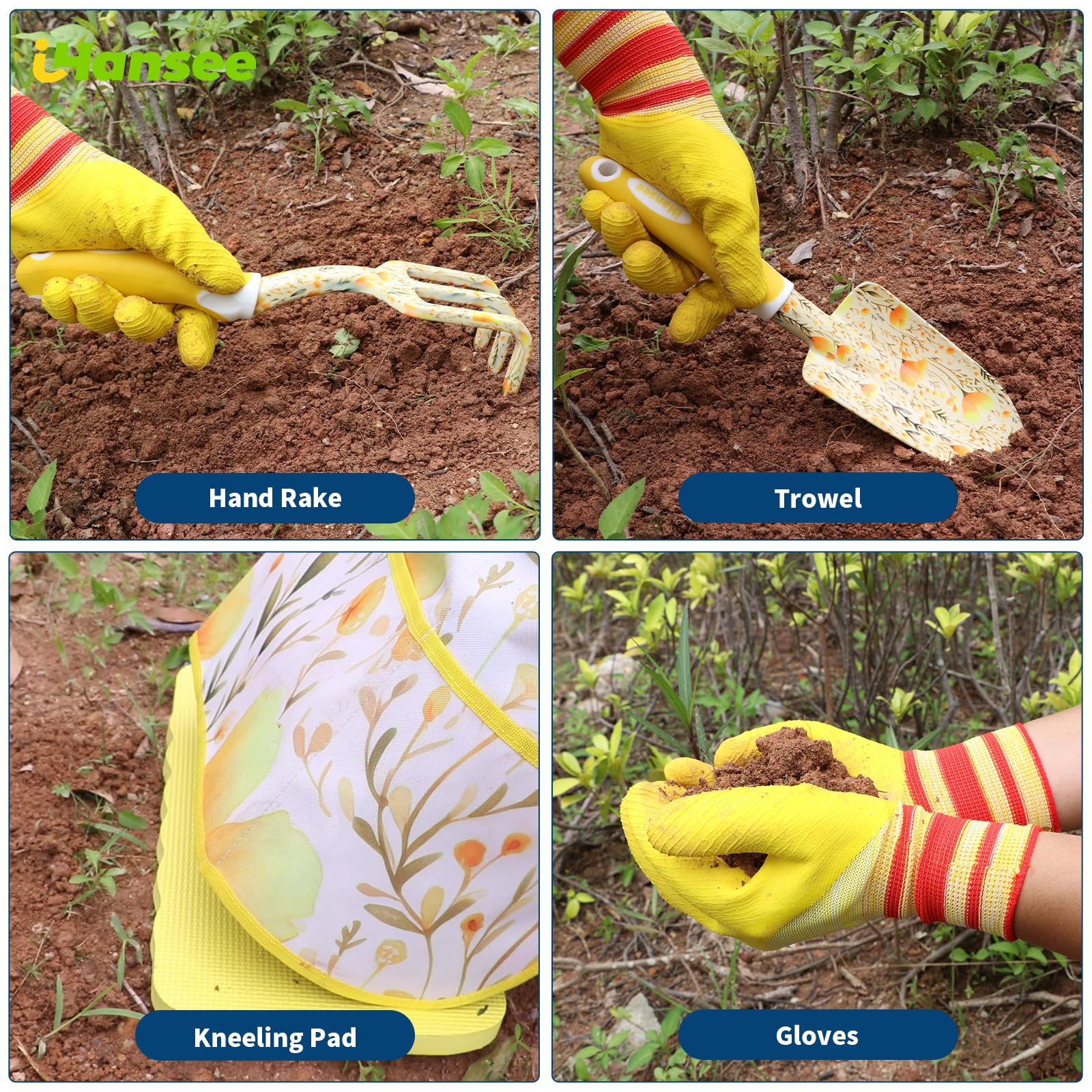 iHansee trowel offers sturdy precision for digging and planting in beds