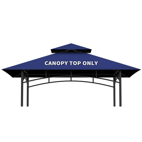 Iheqard grill gazebo canopy blue 5x8 top provides durable outdoor shade.