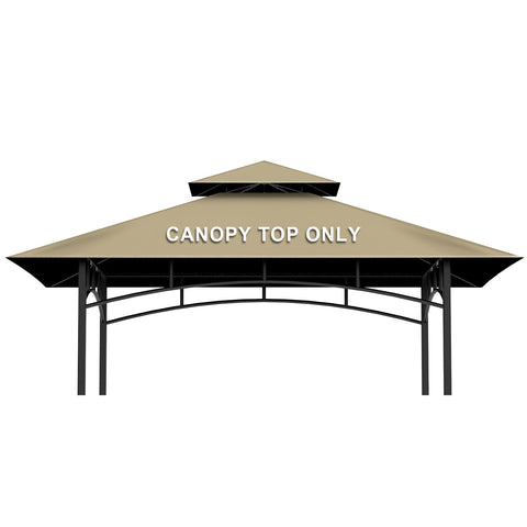 Iheqard grill gazebo canopy top 5x8 showing full outdoor shade