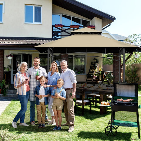 Iheqard canopy top ready for backyard gatherings and camping in any season