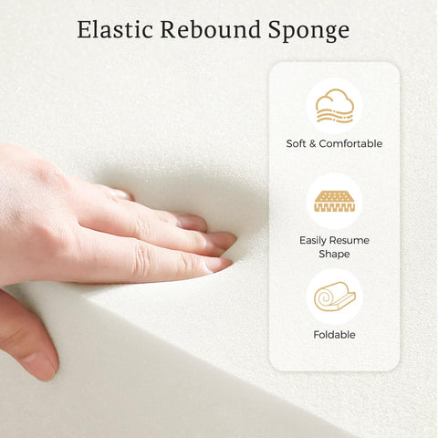 Iheqard lounge cushion with removable zippered cover for easy cleaning.