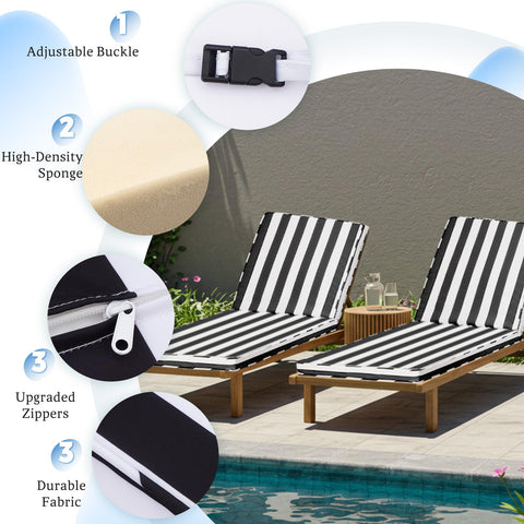 Iheqard patio chair cushion provides ergonomic support for long outdoor lounging.