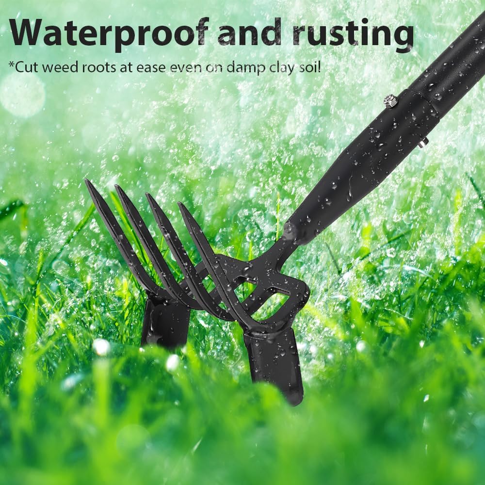 Ihomepark ergonomic garden hoe designed for extended use