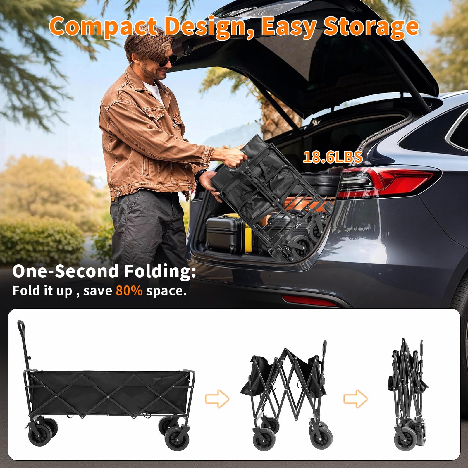 iHomey detachable canvas wagon basket easily cleans and maintains hygiene.