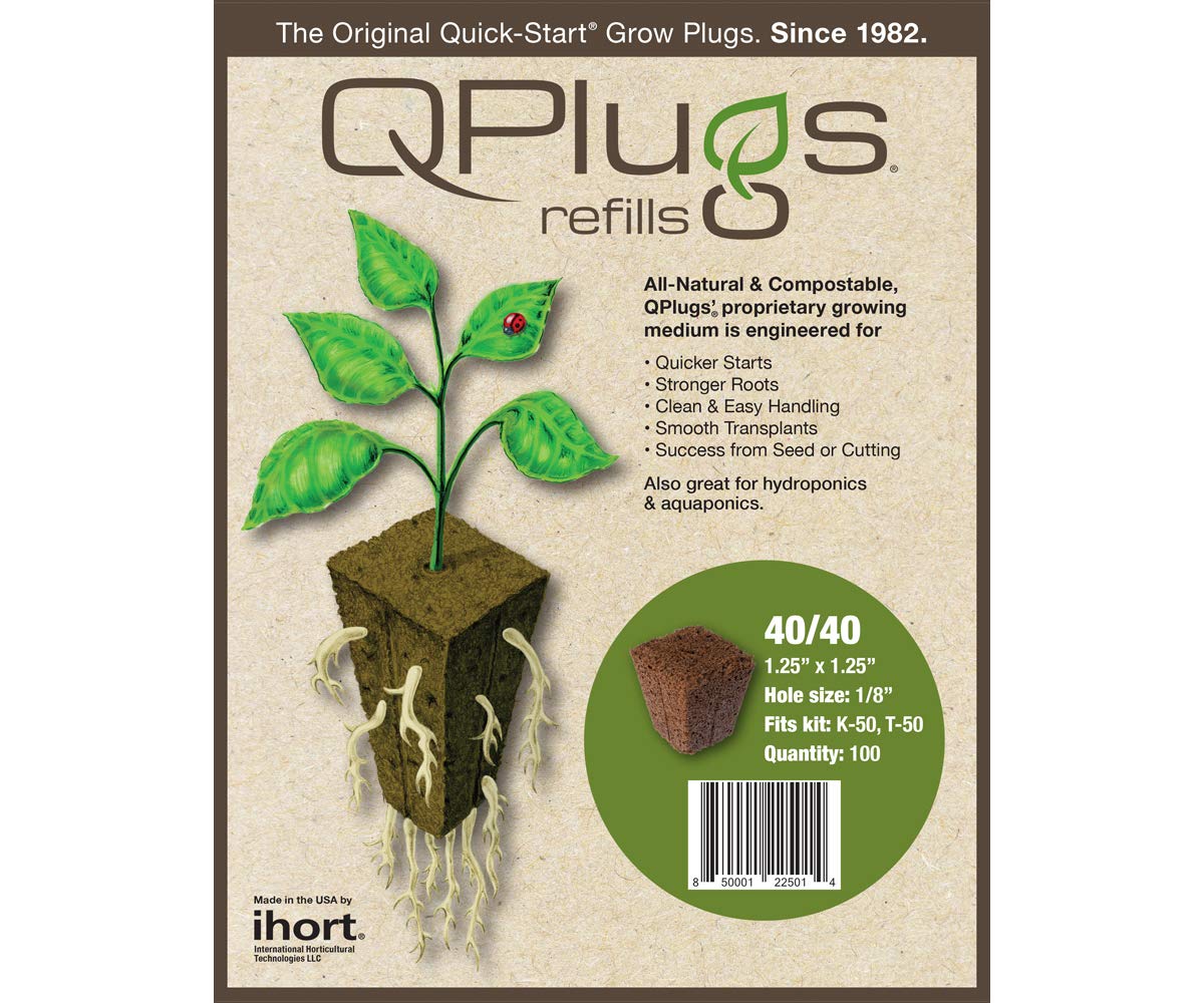 IHORT Q Plug Cubes close-up showing airy media for healthy root start