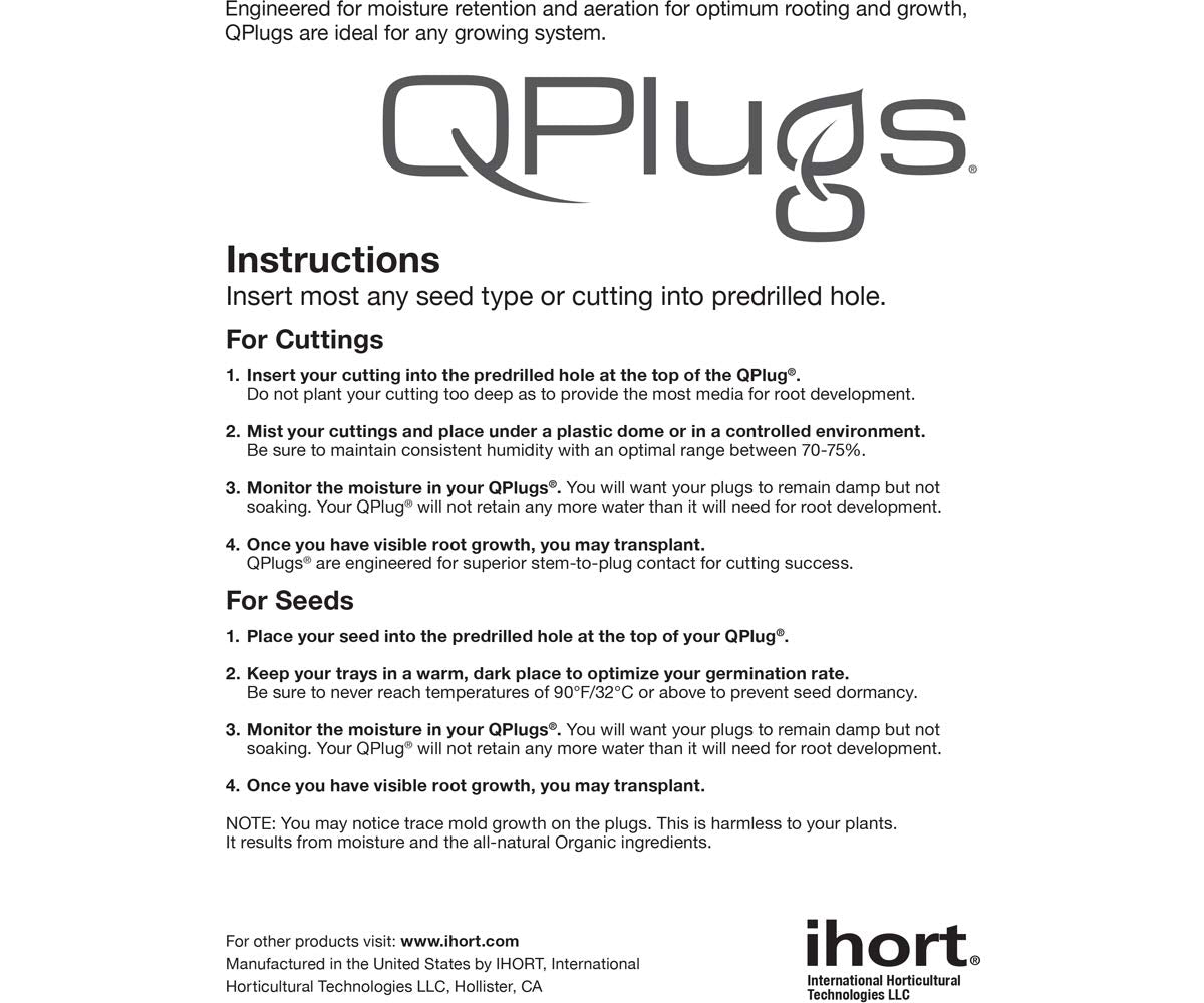 IHORT Q Plug Cubes being transplanted into soil for seamless transition