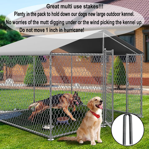 IHOSHENG 10-pack ground stakes for versatile outdoor setup