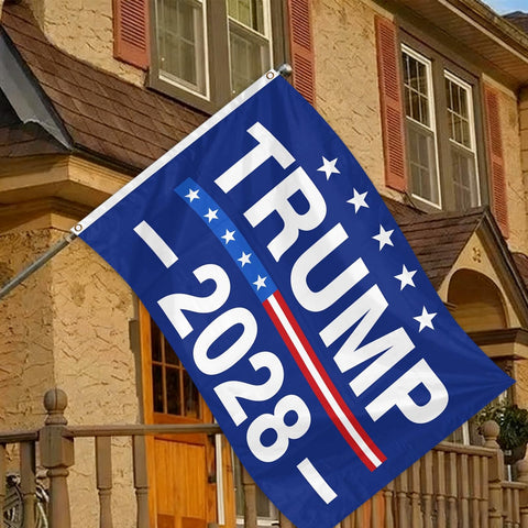 IIDEA Trump 2028 flag wall or pole display made easy.