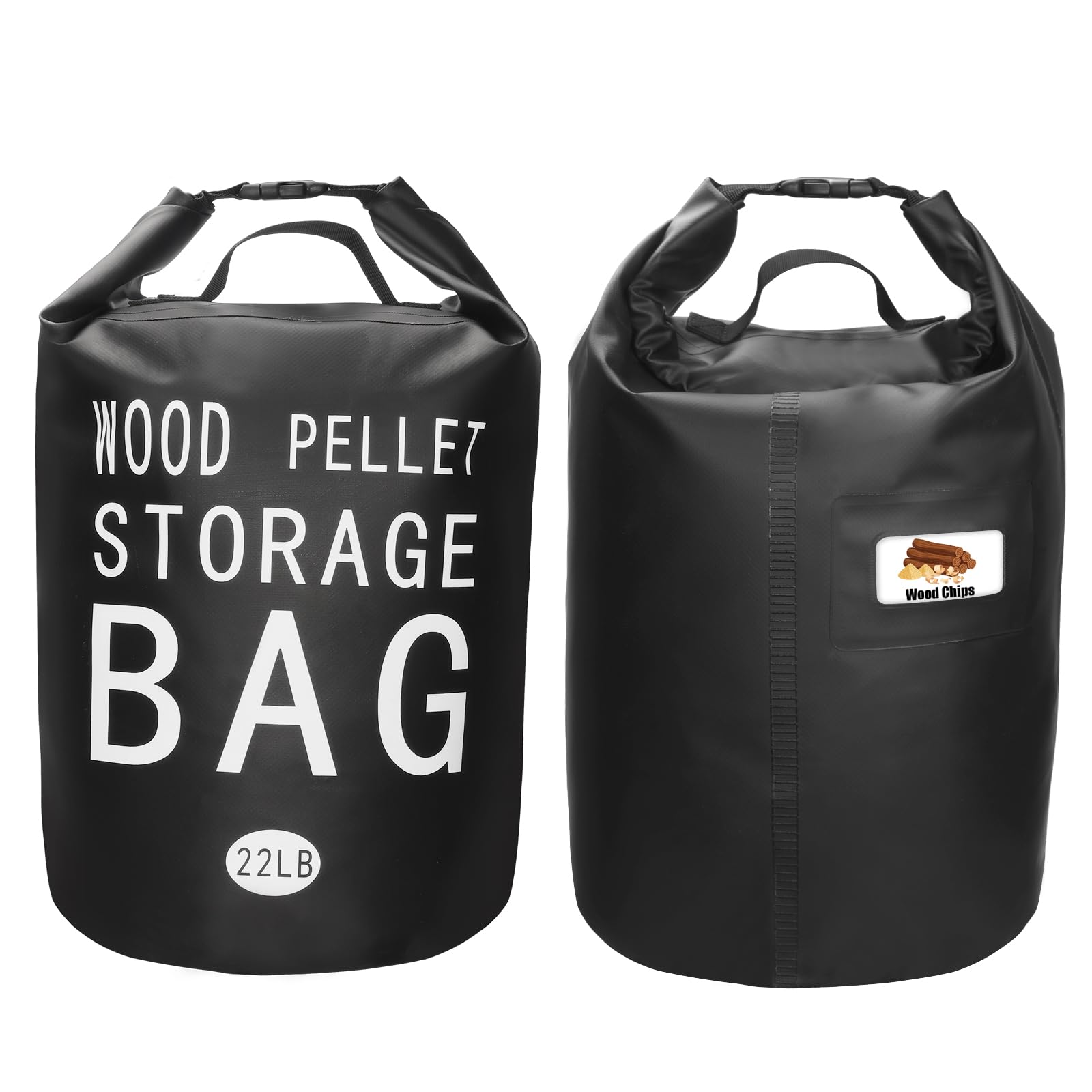 IIIBUMWOW pellet storage container, waterproof shell protects fuel outdoors