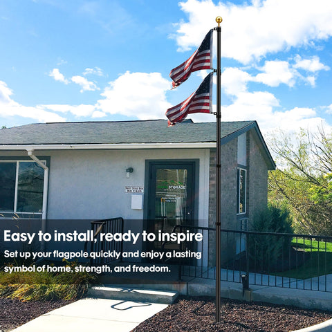 IIOPE complete installation kit with 3x5ft USA flag included