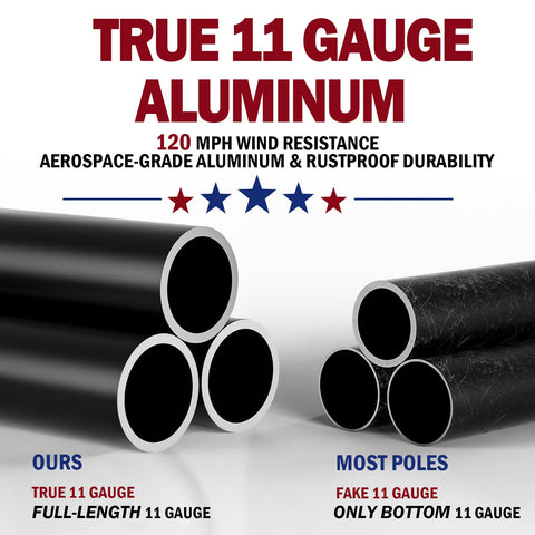 IIOPE True Glory Edition packaging showcases premium gift-ready flag pole.