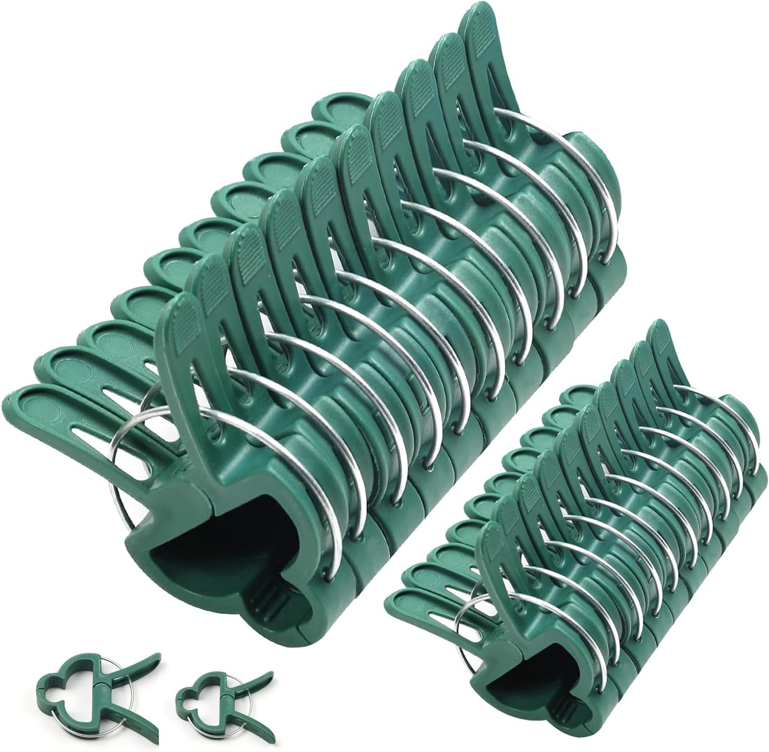 IIT Gentle Plant Clips 1.5-inch close-up provide secure stem support for delicate blooms.