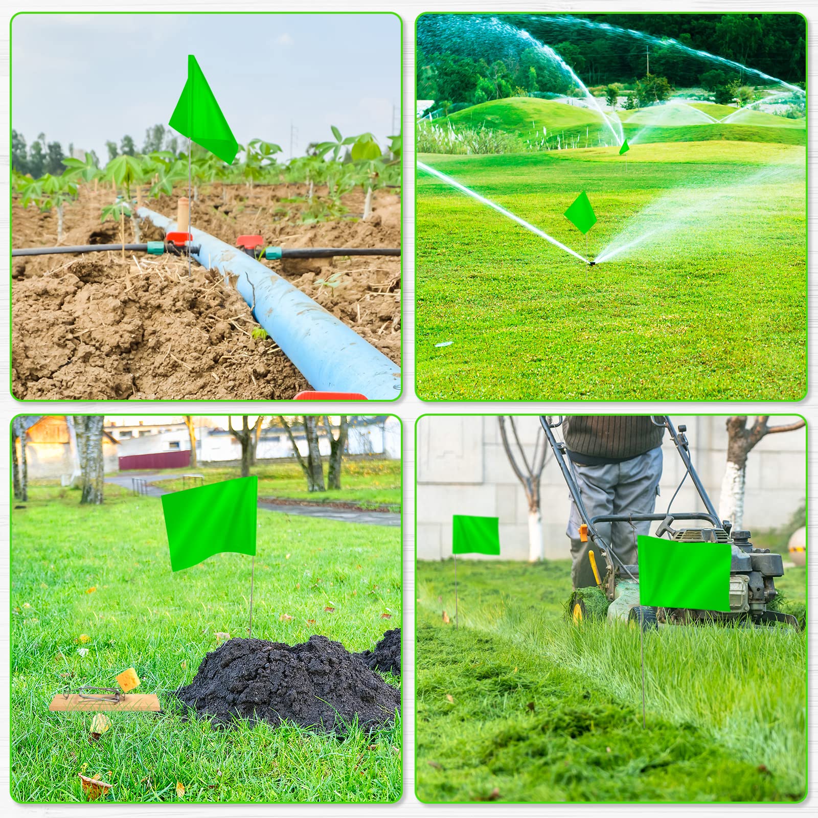 IKAYAS survey flags, weather-resistant and easy to write on for notes.