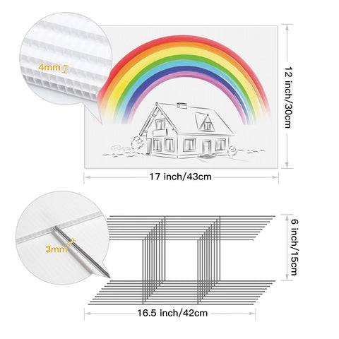 IKAYAS galvanized yard sign stakes paired with signs for sturdy support