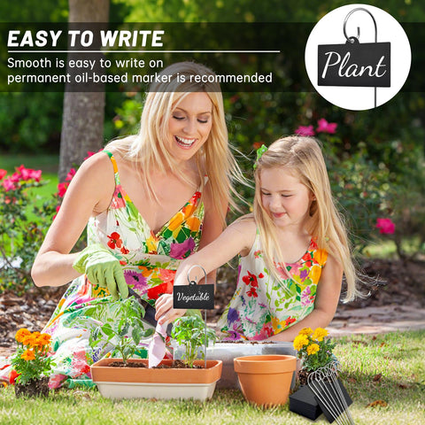IKELY white marker writes clear notes on plant labels