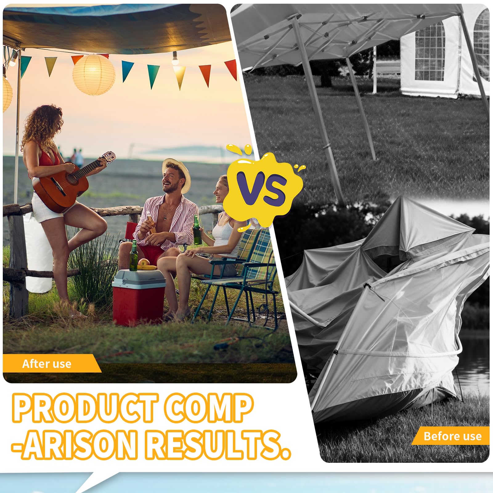 Ikerall canopy weights stabilize tents on any surface for reliable shade
