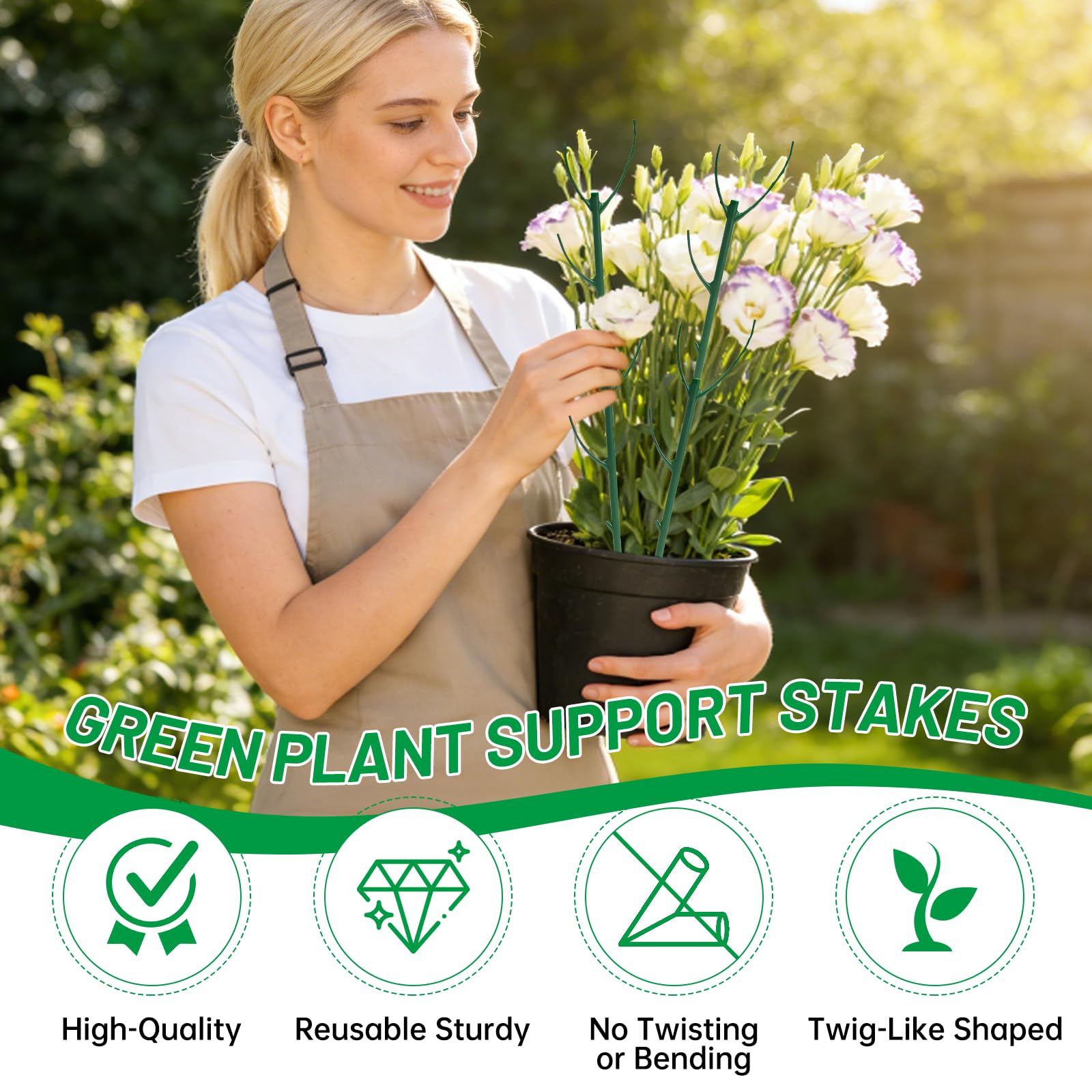 IKKAB durable indoor plant stake for long-term care