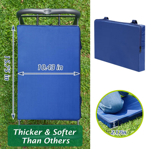ikkle 838LB kneeler seat pad offers thick cushioning for comfortable kneeling.