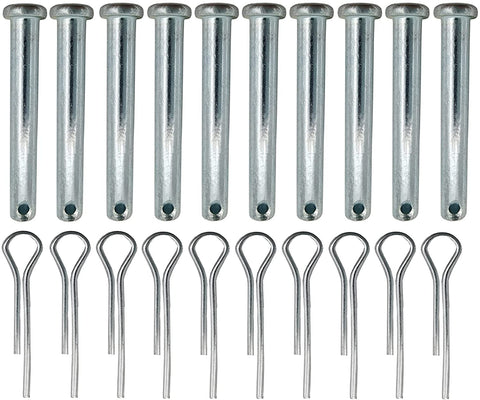 IKSI shear pins 10-pack closeup for quick snowblower repairs.
