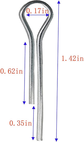 IKSI snowthrower pin fit showing compatibility with Snapper and John Deere models.