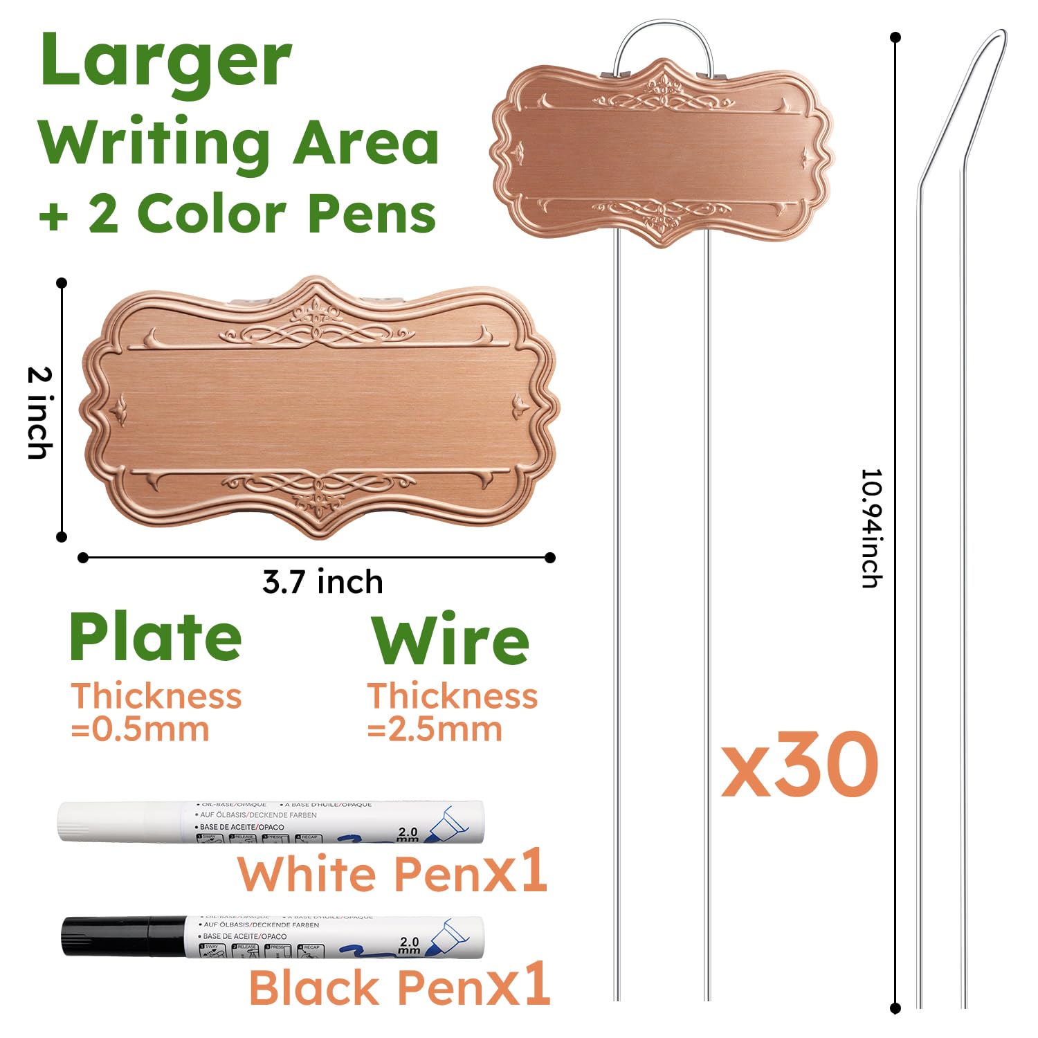 IKSII two-color weatherproof markers resist water and fading for durable notes.