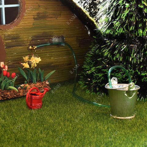 iland dollhouse gardening tools movable handle pail for interactive mini scenes
