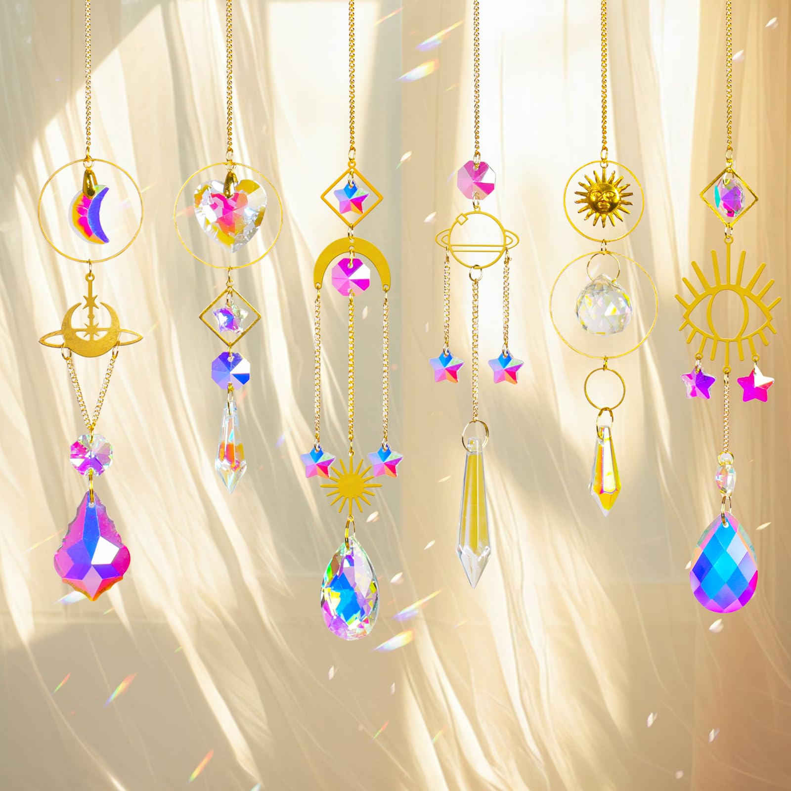 ilclviz car pendant sun catcher adds charm to your car mirror