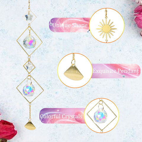 ilclviz crystal ball prisms chain refracts light for magical reflections