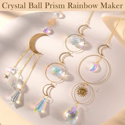 ilclviz crystal balls pendant with chain adds radiant sparkle to any space