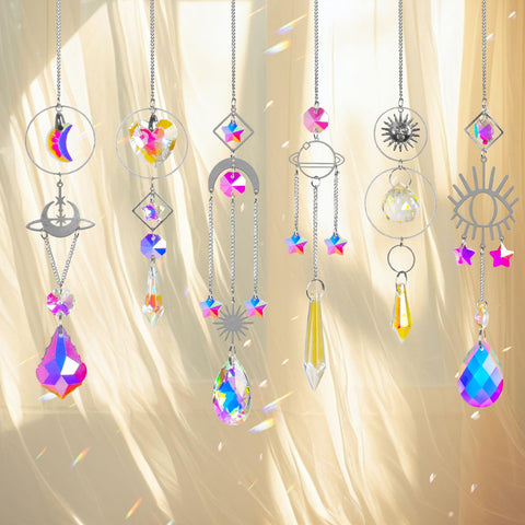 ilclviz garden crystal suncatcher enhancing outdoor ambiance with color cascades