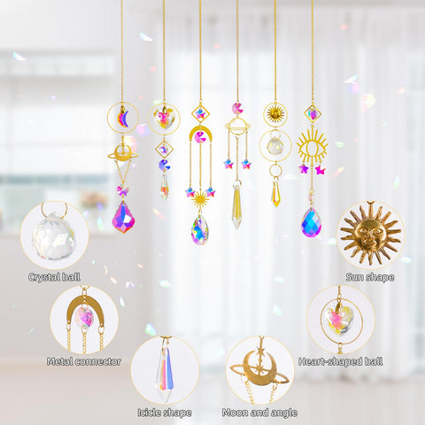 ilclviz prism rainbow window suncatcher adds lively décor
