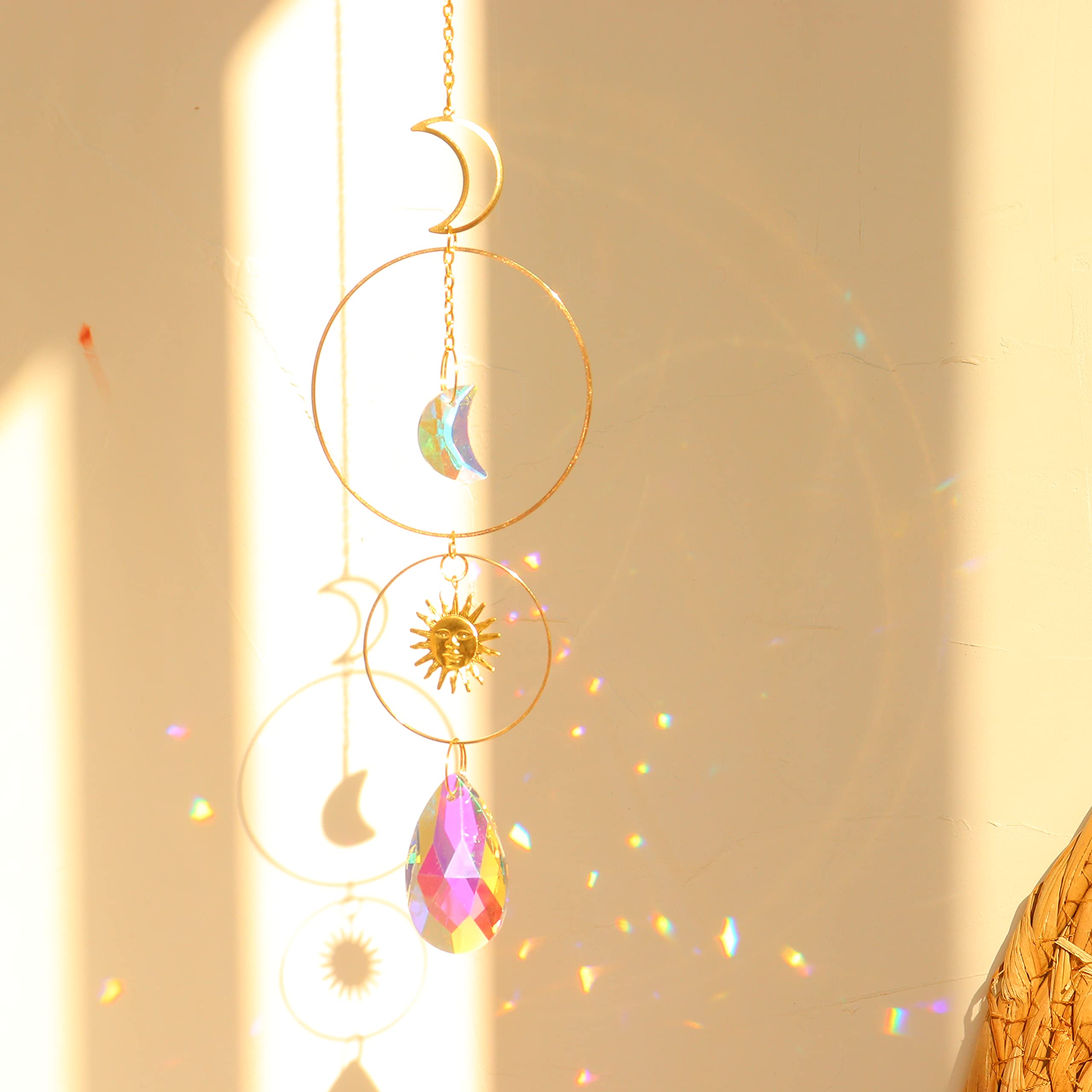 ilclviz rainbow suncatcher reflects sunlight for a dreamy atmosphere