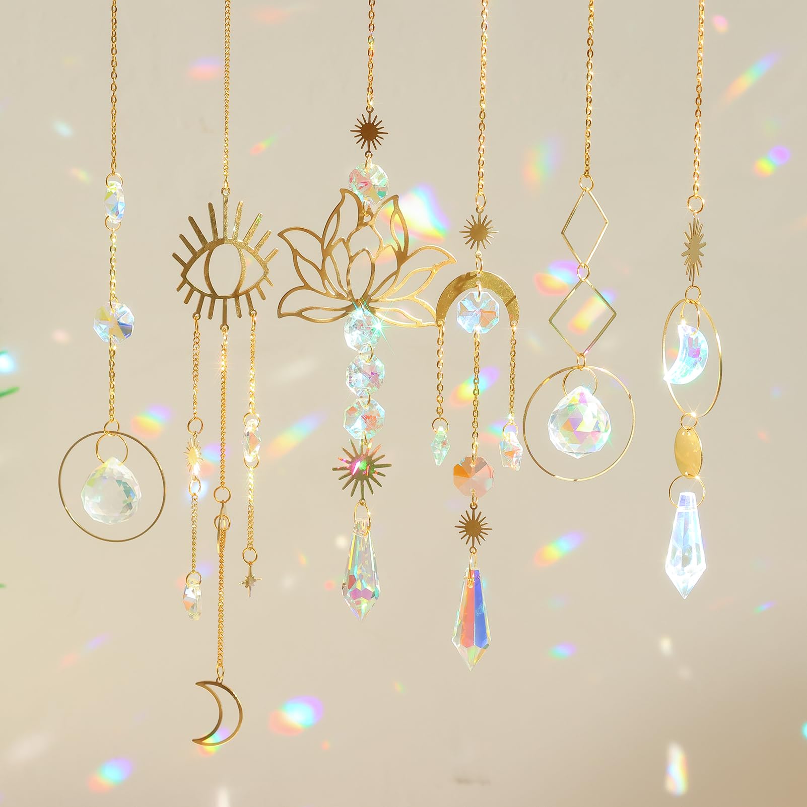 ilclviz suncatcher christmas tree ornament with crystal shine